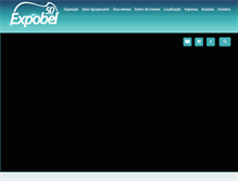 Tablet Screenshot of expobel.com.br
